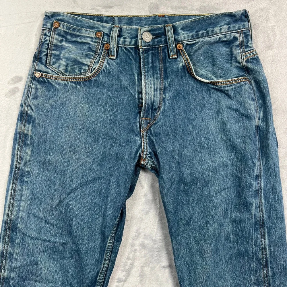 Levi's 511 Slim Fit Jeans Mens 30x31 Blue Medium Wash Denim Distressed